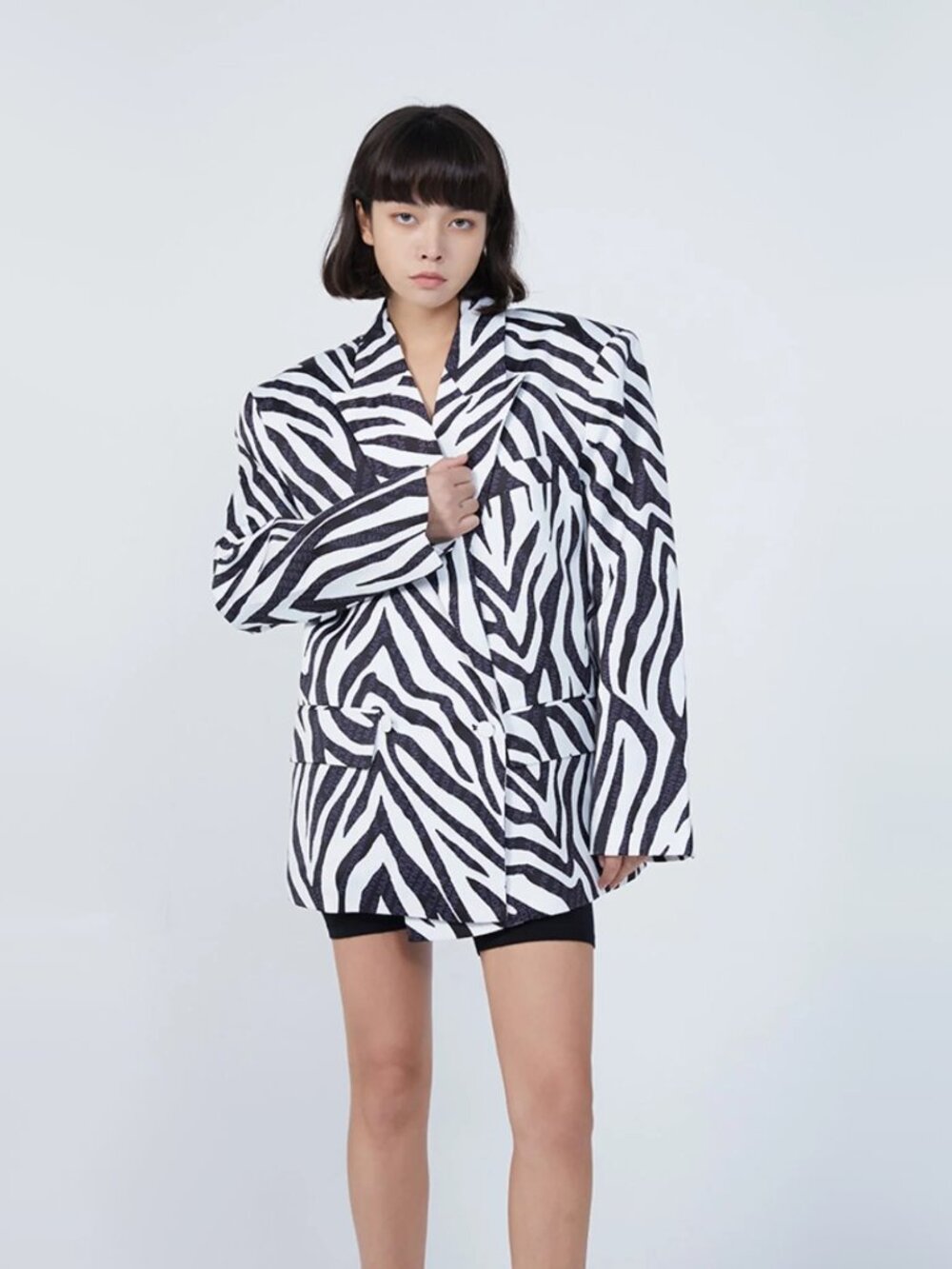Ann Andelman Zebra Print Blazer, size 34 (fits S-M??)